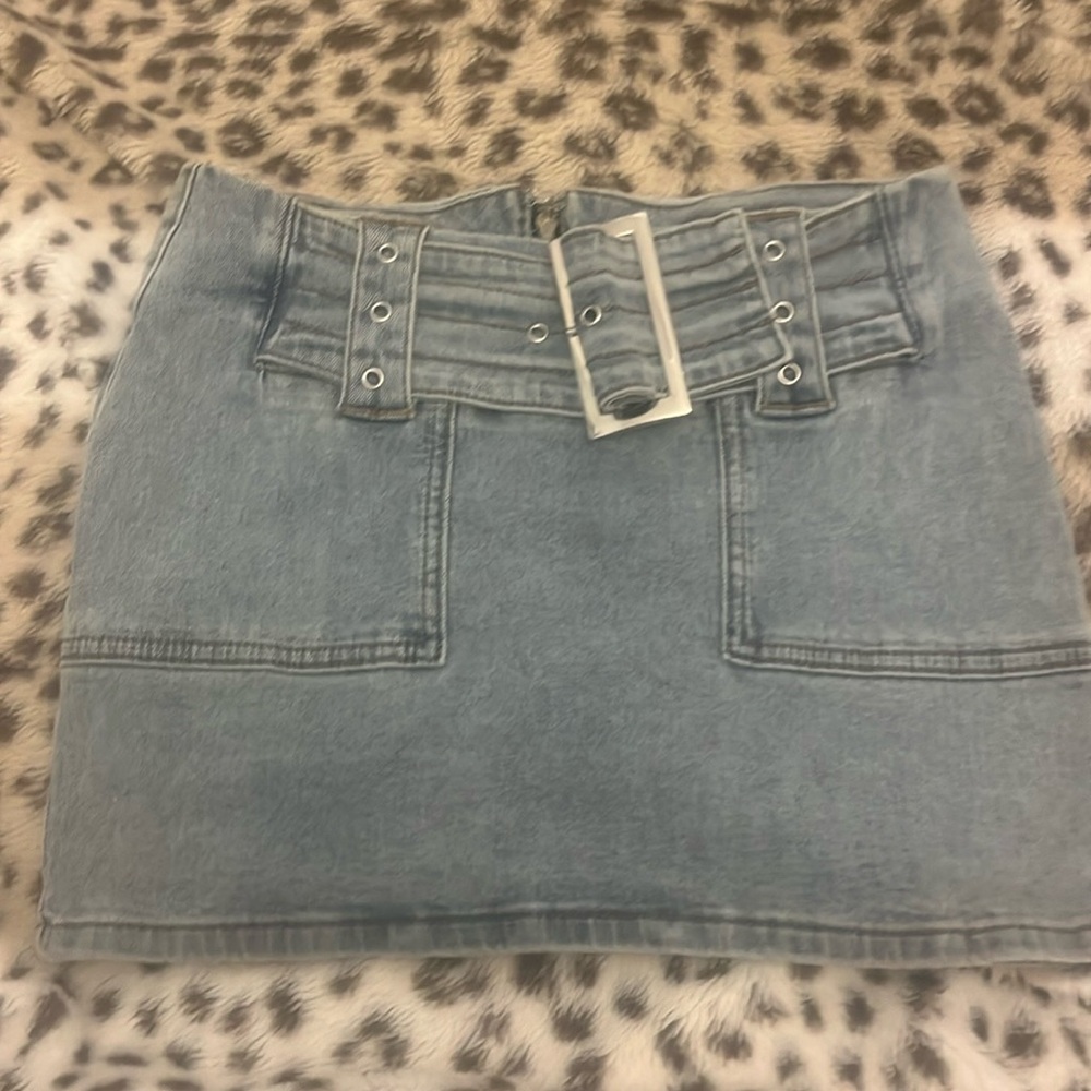 COPY - Never worn Editked jean belt skirt!